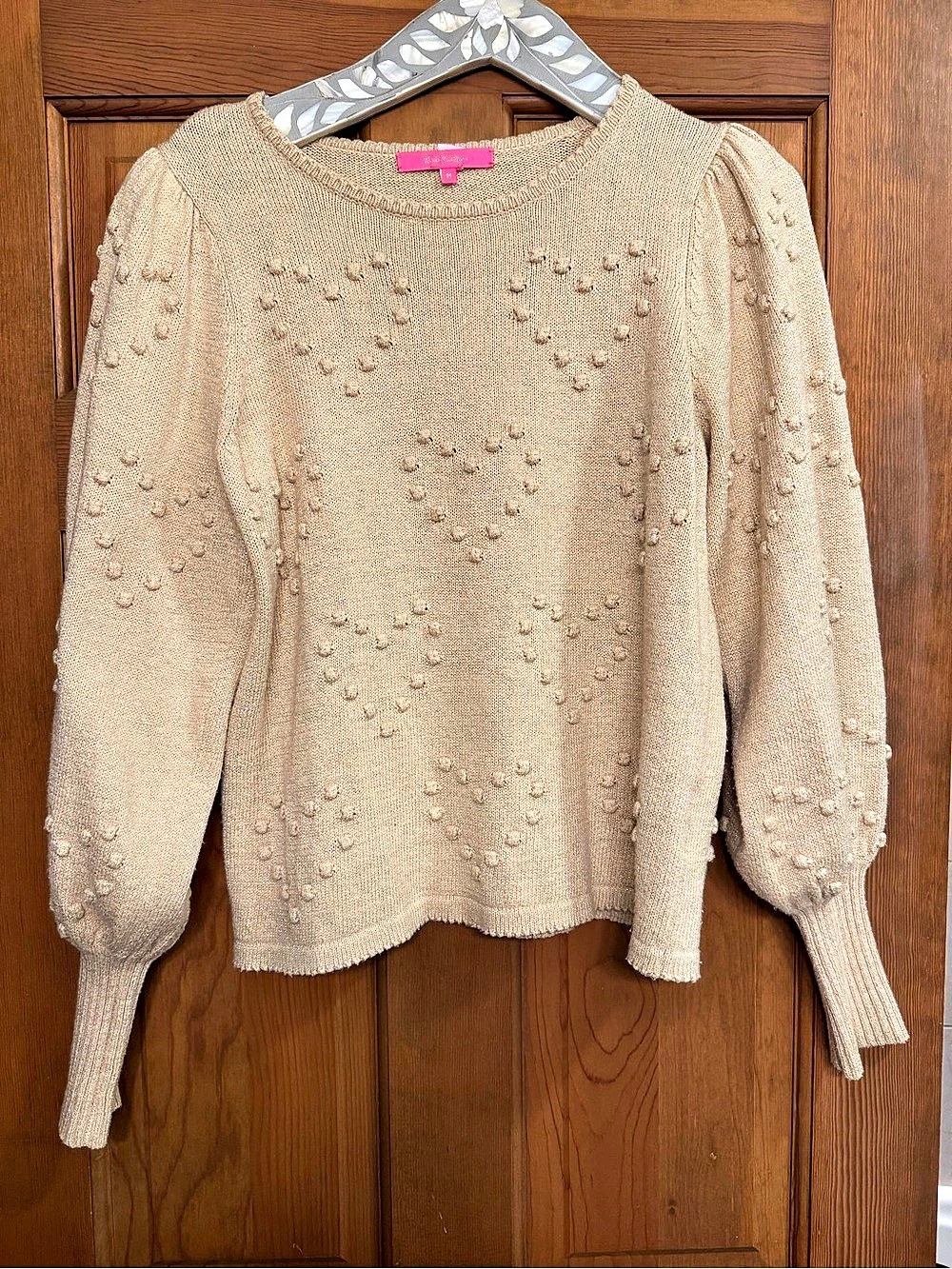 Lilly Pulitzer Kippa Heart Sweater - Beige
